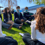 Alumnos rafaelinos en reflexión sobre el Holocausto con alumnos judíos