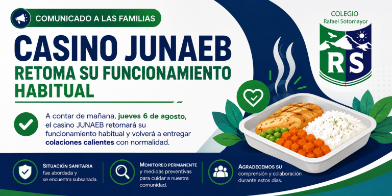 «Comunicado: Restablecimiento del Casino» 