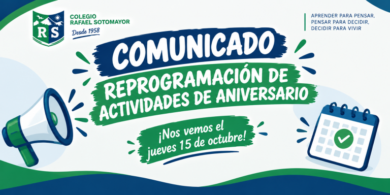 «COMUNICADO REPROGRAMACIÓN ACTIVIDADES DE ANIVERSARIO»