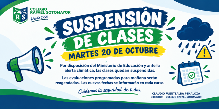 Suspensión de Clases – 20 de Octubre